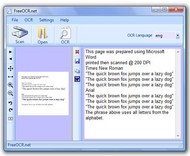 FreeOCR screenshot